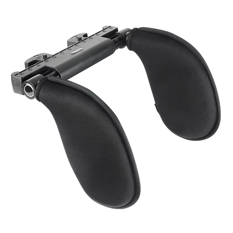 Ergonomic 360° Adjustable Auto Cervical Pillow with Memory Foam & Side Pads One-Click Sleep Headrest for Car Travel BMW Benz